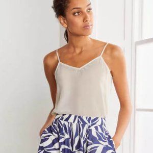 Boden | Tops | Boden Silk Cami Tank Top Us 4 White 1837 | Poshmark